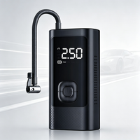 Compresseur d'air électrique multifonction sans fil portable 150 Psi, mini pompe à air sans fil pour voiture avec lumière LED, gonfleur de pneus de voiture
