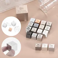 Cube de Niobium Haute Densité, Modèle de Tableau Périodique des Éléments, Objet de Collection Métallique Moderne et Traditionnel pour le Feng Shui