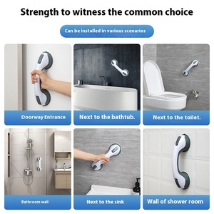 Maniglia di supporto in plastica da 30 cm con ventosa <span class=keywords><strong>antiscivolo</strong></span>, senza foratura, <span class=keywords><strong>per</strong></span> anziani e disabili, installazione senza chiodi, <span class=keywords><strong>per</strong></span> cucina, bagno, ospedale - Product Image 4
