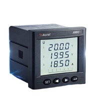 Medidor de Corriente Trifásico Acrel AMC72-AI3 72x72mm con RS485 Modbus para Monitoreo de Energía Industrial