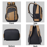 Sac à dos pour ordinateur portable T619 18,9 pouces, personnalisé, en Oxford imperméable et durable, pour les trajets quotidiens, les affaires, le bureau, les voyages, les étudiants