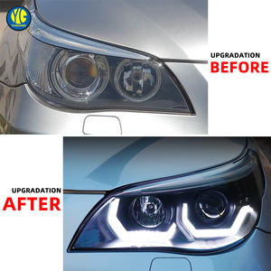 बीएमडब्ल्यू 5 श्रृंखला ई 60 हेडलैंप 2003 2010 ई 60 फ्रंट लाइट अपग्रेड बीएमडब्ल्यू हेड लाइट कार लेंस एक्सेसरीज ई 60 एलईडी हेडलाइट्स - Product Image 3