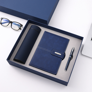 Set <span class=keywords><strong>de</strong></span> Regalo Corporativo <span class=keywords><strong>de</strong></span> Lujo Personalizable con Libreta Cosida con Hilo, Termo con LED, Logotipo Personalizado, Caja <span class=keywords><strong>de</strong></span> Regalo <span class=keywords><strong>de</strong></span> Cuero con Bolígrafo - Product Image 3