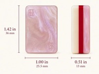 Set Mahjong Tradisional Cina dengan Pola Bunga Romantis, Ubin Mahjong Premium untuk Hadiah Budaya, Butik, dan Ritel