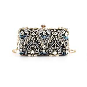 Bell Luxury Designer Inspired Pearl Handle Rhinestones Knot Evening Bag Chain <b>Clutch</b> Fashion Elegant Party Prom <b>Wedding</b> Mini - Product Image 5