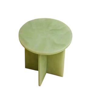 Mesa de Ónix Verde Natural, Encimera, Mueble de Salón, Mesa de Centro Redonda de Mármol Personalizada - Product Image 3