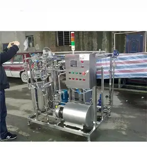 Haute température yaourt lait stérilisation Machine Tube stérilisateur automatique instantané stérilisateur fibre d'acier inoxydable