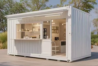 Maison conteneur durable 20 pieds 40 pieds, structure en acier modulaire, maison portable pour camp de travail et dortoir