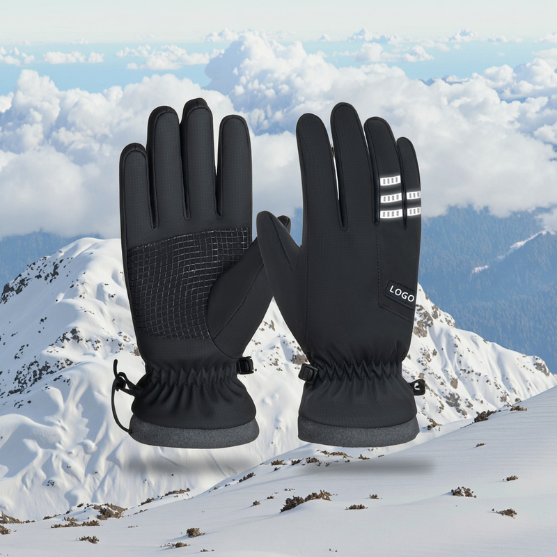 Custom Thermal Warm Polyester Ski Gloves