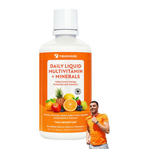 Multivitamines liquides quotidiennes personnalisées pour adultes + Minéraux Méga multivitamines liquides Minéraux traces Acides aminés Curcuma - Product Image 1