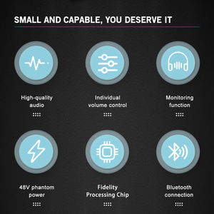 2 canali Mini compatto Bluetooth Console di miscelazione con funzione di monitoraggio di casa Computer Mix digitale Mixer amplificatore Audio Palyer - Product Image 3