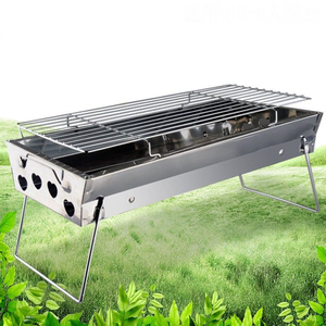 <span class=keywords><strong>เตา</strong></span>บาร์บีคิวแบบพกพาสำหรับตั้งแคมป์ <span class=keywords><strong>ทำ</strong></span>จากวัสดุ<span class=keywords><strong>ทำ</strong></span><span class=keywords><strong>เอง</strong></span> พับเก็บได้ ใช้ถ่าน - Product Image 2