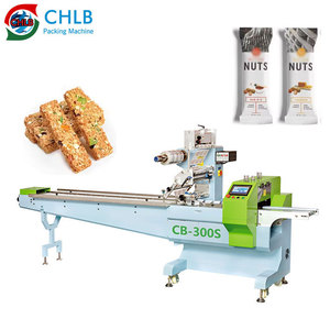 Nhà máy tùy biến tự động Cookie Biscuit thanh sô cô la máy đóng gói nhỏ gối dòng chảy đóng gói protein năng lượng thanh - Product Image 1
