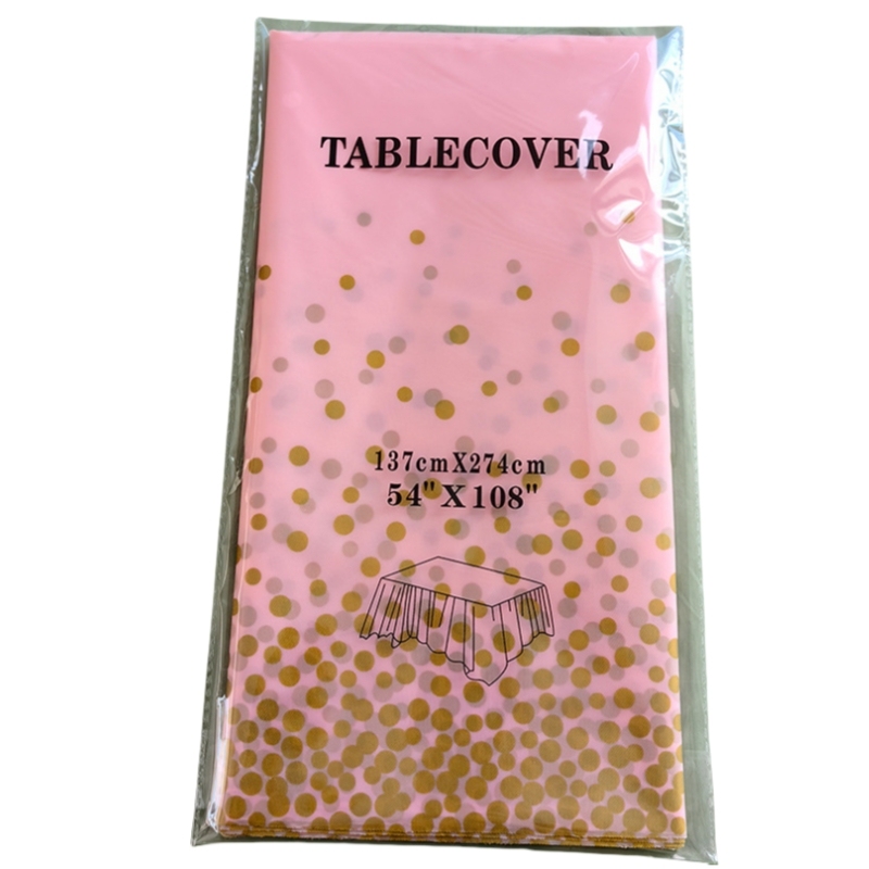 Light pink+Gold Dot