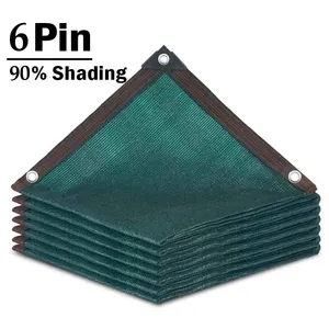 Mallas de <span class=keywords><strong>Sombra</strong></span> HDPE con Protección UV del 50% al 90% para Pérgolas de Jardín, Cubiertas de <span class=keywords><strong>Malla</strong></span> para <span class=keywords><strong>Sombra</strong></span>, Verde Oscuro, <span class=keywords><strong>Privacidad</strong></span> para Balcón - Product Image 2