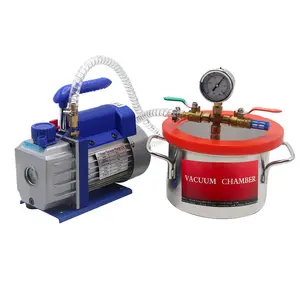 Barrel China RS-1 Vacuum Pump 4L/1.5Gallon Degassing Vaccum Chamber for Resin