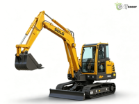 Mini-excavatrice sur chenilles SDLG E660F/E660FL d'occasion de 6 tonnes |   CE |   EPA |   Pompe de boîte de vitesses pour moteur EURO 5 avec godet de 0,25 m³