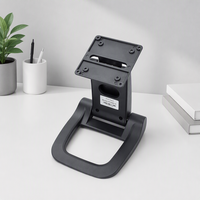 Support de moniteur de point de vente pliable en alliage d'aluminium pour écran tactile, angle réglable, avec couvercle magnétique, taille recommandée 12-23 pouces, en stock