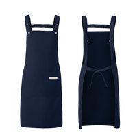 Tablier unisexe personnalisé en tissu tricoté polyester/coton imprimé sérigraphié avec logo pour restaurant, cuisine, barbecue, chef, cuisinier, serveur, serveuse