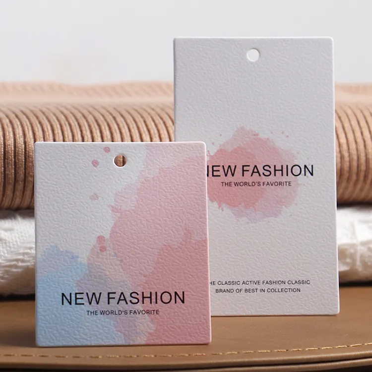 Stampa personalizzata rosa prezzo premium cartellini colletto 3d nuovo di zecca con etichette vestiti