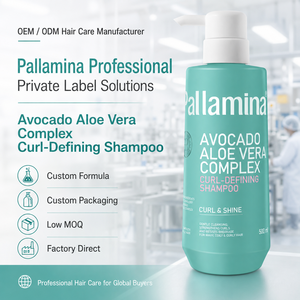 Shampooing pour <span class=keywords><strong>cheveux</strong></span> bouclés et frisés Pallamina Wavy Coily Curly, définissant les boucles, à l'avocat et à l'aloe vera, nettoyage doux, apaisant le cuir chevelu, hydratant, 500 ml - Product Image 2