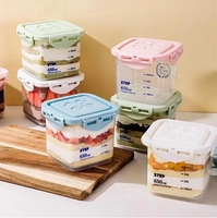 Boîtes à dessert carrées en gros, boîtes à donuts, boîtes à macarons, boîtes à tartes aux œufs, boîtes à gâteaux miniatures en plastique épais, contenants d'emballage alimentaire à emporter