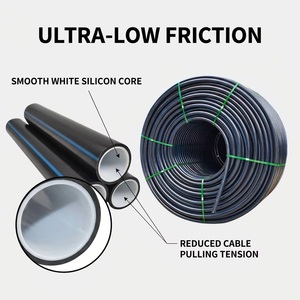 Conducto de Alta Resistencia con Núcleo de Silicona HDPE de 34 mm SN8 para Fibra Soplada FTTH, Tubería Subterránea para Telecomunicaciones - Product Image 3
