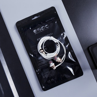 Sac d'emballage durable pour câble de données USB, à soufflet inférieur, semi-transparent, auto-scellant, pour câble de charge universel, imprimé en couleur