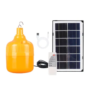 150W USB Rechargeable Panneau Solaire Lampe Anti-Moustique Couleur Orange Moustique Camping Ampoule Télécommande LED Étanche