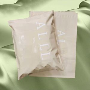 Custom Eco Friendly Durable <b>Compostable</b> Nude Biodegradable Poly Mailing <b>Bags</b> for Shoes & Socks with Logo - Product Image 1