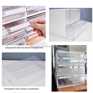 Riporre efficienza scrivania portaoggetti A4 porta File in plastica trasparente cassetti organizer - Product Image 4