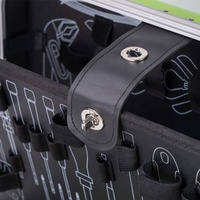Boîte à outils portable en aluminium avec roulettes
