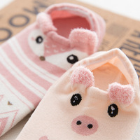 Vente en gros de nombreux modèles de chaussettes à oreilles d'animaux mignons pour filles Cartoon pour dame coton pour femmes