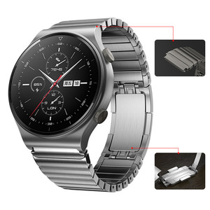 Correa de Reloj de Acero Inoxidable de Lujo para <span class=keywords><strong>Huawei</strong></span> Watch 3 GT2 <span class=keywords><strong>Pro</strong></span>, Repuesto para Reloj Inteligente - Product Image 1
