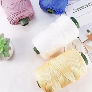 Corda in Poliestere da 240 Metri per <span class=keywords><strong>Borsa</strong></span> all'Uncinetto Cordino Macramè Filo per Uncinetto Regalo per Lavorare a Maglia Filato per Cappello Fai da Te <span class=keywords><strong>Borsa</strong></span> Maglione - Product Image 4