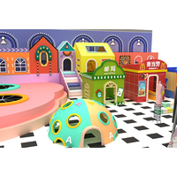 Équipement de parc d'attractions intérieur pour enfants, aire de jeux souple, piscine à balles, en plastique et bois, pour usage scolaire et domestique - Vente chaude