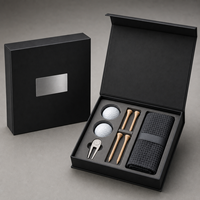 Caja de Regalo Magnética Rígida Biodegradable Personalizada para Pelotas de Golf y Accesorios, con Inserto de Espuma o Papel