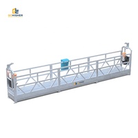 Plateforme de travail suspendue en alliage d'aluminium avec câble métallique, élévateur électrique pour travaux de construction, gondole pour peinture de murs extérieurs et nettoyage de fenêtres