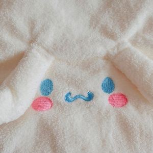 Serviette de bain en microfibre corail à séchage rapide, jetable, en forme de dessin animé 3D avec oreilles, pour le lavage du visage et l'usage domestique - Product Image 4