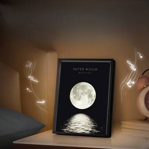 Lampe haut-parleur de peinture <span class=keywords><strong>lumineuse</strong></span> musicale moderne pour la décoration intérieure, rechargeable 4000 mAh, avec fonction <span class=keywords><strong>veilleuse</strong></span> <span class=keywords><strong>et</strong></span> haut-parleur BT - Product Image 2