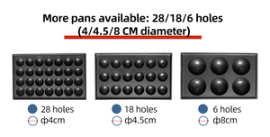 จานคู่,เครื่องทำทาโกะยากิแก๊สญี่ปุ่นอุปกรณ์ลูกชิ้นปลา - Product Image 6