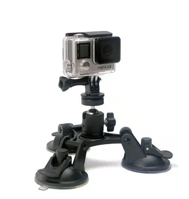 New Arrive Tri-Angle Suction Cup Mount For Other Camera Accessories Go Pro Hero 8 7 6 5 4 3+ Xiao Yi OSMO Action Camera