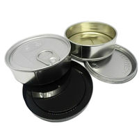 Plaque d'étain Boxd Seal Tin Box Recyclable Ring Pull Vide Thon Fish Boîtes en fer blanc en stock Métal de qualité alimentaire 100ml Boîtes en fer blanc pour gâteau