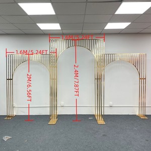 مصنع مخصص دائري قوس خلفية اللف حامل ذهبي مفتوح قوس خلفية حامل مزدوج قوس إطار <span class=keywords><strong>u</strong></span> الشكل - Product Image 2