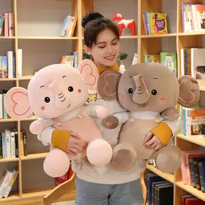 30-110cm fil peluş doldurulmuş hayvan yumuşak çizgi film bebeği mavi mor elephantbirthday peluş oyuncaklar doğum günü hediyeleri için