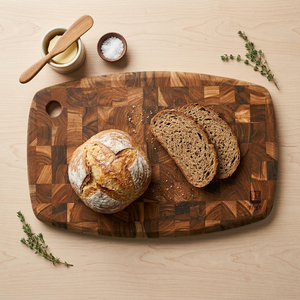 Planche à découper en bois d'acacia massif pour la cuisine, planche auxiliaire pour couteaux, pour couper la viande, les fruits et les aliments - Product Image 1