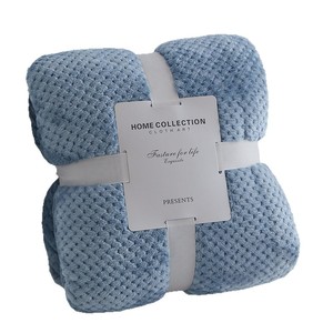 Luxurious Golden Velvet Flannel Fleece <strong>Blanket</strong> In King &amp; Queen Sizes With Sherpa And Checkered Design - Product Image 3