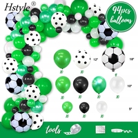 Décorations de fête de football, fournitures pour fête d'anniversaire sur le thème du football, guirlande de ballons de football, fournitures pour la Coupe du monde de football au Qatar E1057