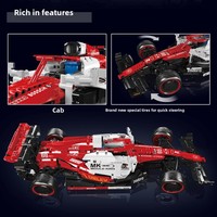 Modèle de voiture de course Super Racing Mould King 13151S, kit d'assemblage technique, voiture de course télécommandée électrique, cadeau de collection pour les fêtes