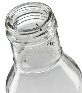 Boca ancha transparente 12 oz 8 oz botella de vidrio decorativa vacía de Chile Glaas BBQ 500ml salsa picante aderezos de pimienta botellas de vidrio